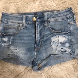 American Eagle super super stretch jean shorts